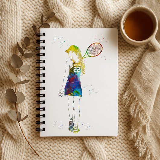 Carnet Joueuse de tennis