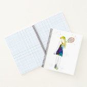 Carnet Joueuse de tennis (Intérieur)