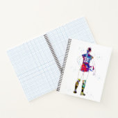 Carnet Joueuse de volley-ball féminine (Intérieur)