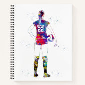 Carnet Joueuse de volley-ball féminine (Devant)