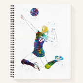Carnet Joueuse de volley-ball féminine (Devant)