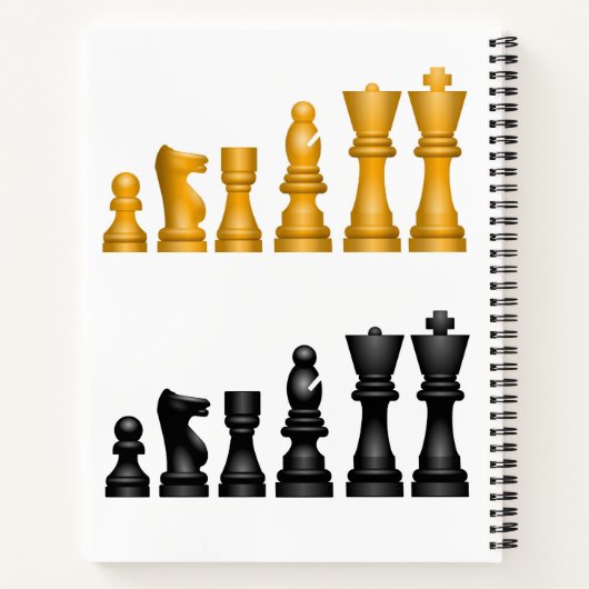 Carnet Jouons à la conception des échecs pour les notes e (Dos)