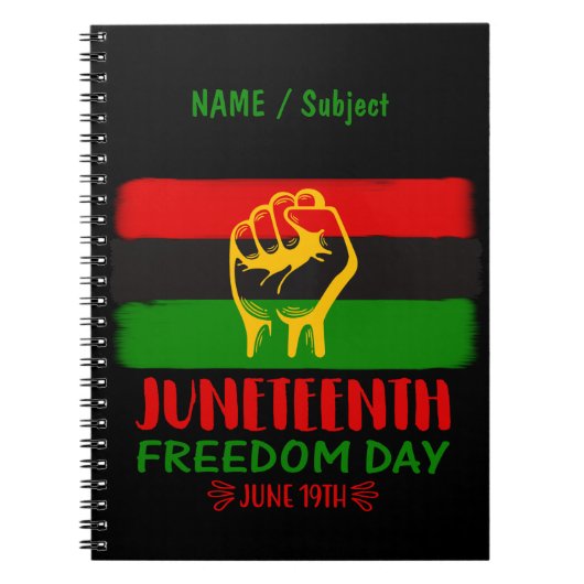 Carnet Jour de la Liberté - Histoire noire (Devant)