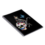 Carnet Jour De La Morte Chat Crâne Sucre Et Papillon (Côté Droit)