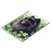 Carnet Jour de la Saint Patrick noir de Poméranie (Côté gauche)