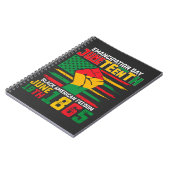 Carnet Jour de l'Émancipation du 11 juin Liberté noire-am (Côté gauche)