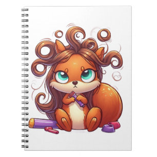 Carnet Jour des cheveux d'écureuils glamour