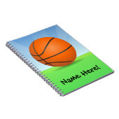 Carnet Jour ensoleillé de basket-ball des sports de (Côté Droit)