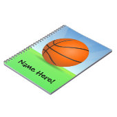 Carnet Jour ensoleillé de basket-ball des sports de (Côté gauche)