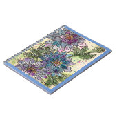 Carnet Journal/Bloc-notes - Fleurs de chrysanthème pourpr (Côté gauche)