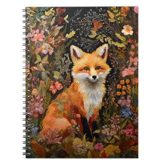 Carnet & Journal brodé Fox