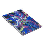 Carnet Journal Cahier Feux d'Artifice Abstraits Bl (Côté Droit)