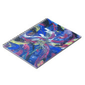 Carnet Journal Cahier Feux d'Artifice Abstraits Bl (Côté gauche)