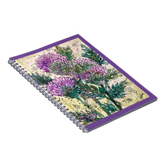 Carnet Journal/Carnet- Scottish Thistle (Côté Droit)