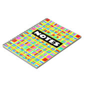 Carnet/ Journal coloré "NOTES" (Côté gauche)