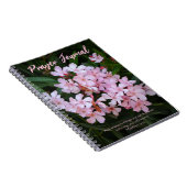 Carnet Journal de prière de fleurs roses (Côté Droit)