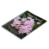 Carnet Journal de prière de fleurs roses (Côté gauche)