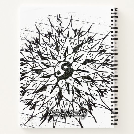 Carnet Journal, Fleur de vie (Dos)