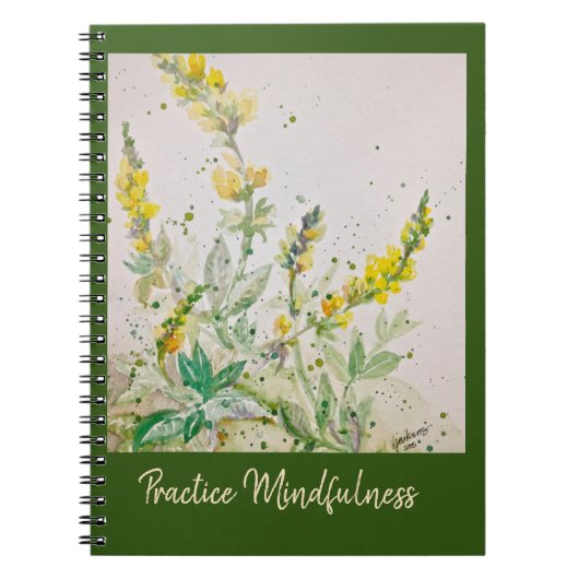 Carnet Journal-"Mindfulness" - Pine Mtn Fleur sauvage (Devant)