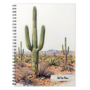 Carnet Journal Minimaliste Cactus Saguaro