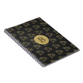Carnet Journal Moderne Luxe Diamant Or (Côté Droit)