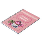 Carnet/Journal Mon Carnet sucré Cupcake rose (Côté gauche)
