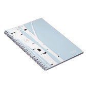 Carnet Journal Rustique Arbre de bouleau Cœur Bleu (Côté Droit)