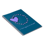 Carnet Journalisation en bleu français et en lavande (Côté Droit)