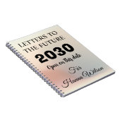 Carnet Journaux de souvenirs de jalons,Lettres à l'avenir (Côté Droit)