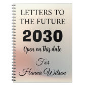 Carnet Journaux de souvenirs de jalons,Lettres à l'avenir (Devant)