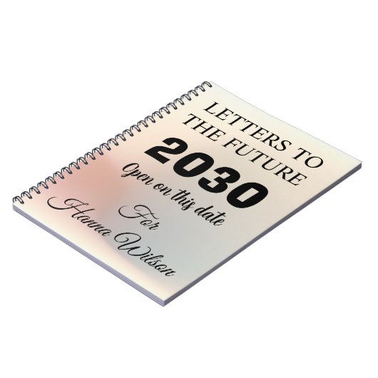 Carnet Journaux souvenirs jalons,Lettres à l'avenir (Côté gauche)