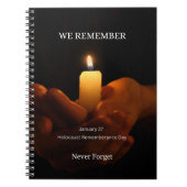 Carnet Journée de commémoration de l'Holocauste (Devant)