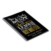 Carnet JOURNÉE DE LA BOSSE, Semaine du patron, Cadeau du  (Côté Droit)