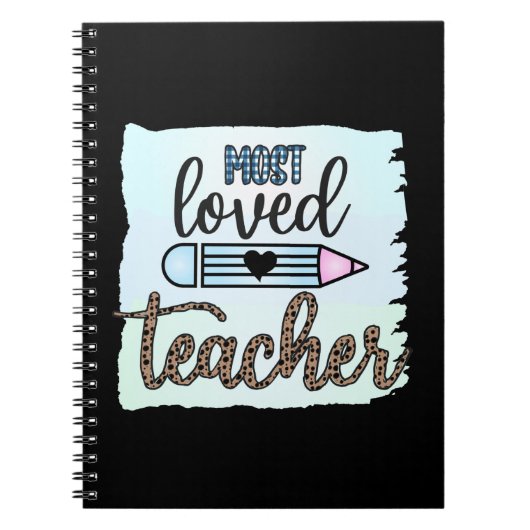 Carnet Journée de l'enseignant Enseignant le plus aimé (Devant)