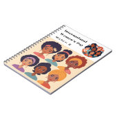 Carnet Journée internationale de la femme 8 mars Sangle d (Côté gauche)