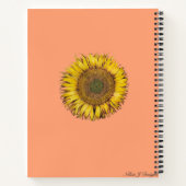 Carnet Jours de tournesol (Dos)