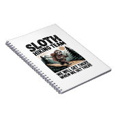 Carnet Jours Lents Vibes ensoleillées Sloth Hammock Trop (Côté Droit)