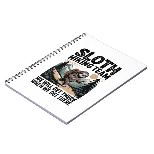Carnet Jours Lents Vibes ensoleillées Sloth Hammock Trop (Côté gauche)