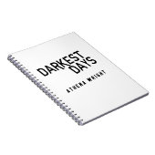Carnet Jours les plus sombres par Athena Wright Notebook  (Côté Droit)