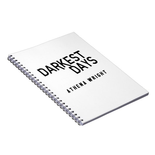 Carnet Jours les plus sombres par Athena Wright Notebook  (Côté Droit)