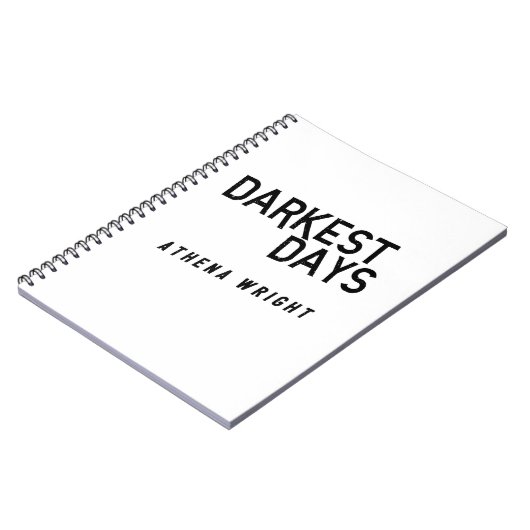 Carnet Jours les plus sombres par Athena Wright Notebook  (Côté gauche)
