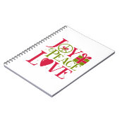 Carnet Joy Peace Love (Côté gauche)