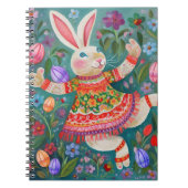 Carnet Joyeuse Danse Bunny de Pâques (Devant)