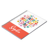 Carnet Joyeuse fête des mères Floral Cool Élégant (Côté gauche)