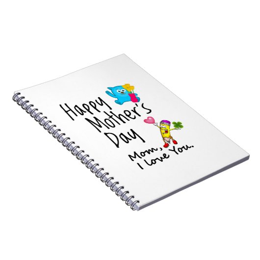 Carnet Joyeuse fête des Mères. Maman je t'aime. (Côté Droit)