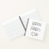 Carnet Joyeuse Fête des Pères Calligraphie Simple (Intérieur)