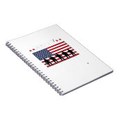 Carnet Joyeuse fête des vétérans Drapeau Silhouette Vecto (Côté Droit)