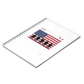 Carnet Joyeuse fête des vétérans Drapeau Silhouette Vecto (Côté gauche)