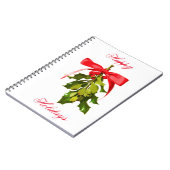 Carnet joyeuse fête mistletoe (Côté gauche)