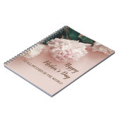 Carnet Joyeuse fleur de la Fête des Mères Photo Spirale ( (Côté gauche)